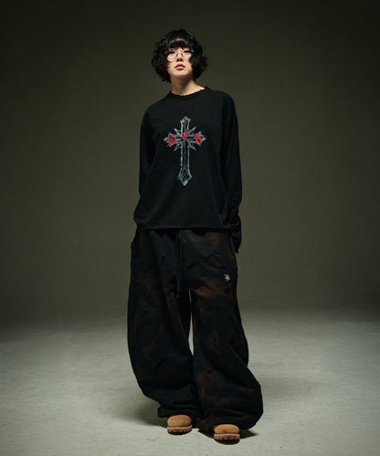Scarred cross LS(black)