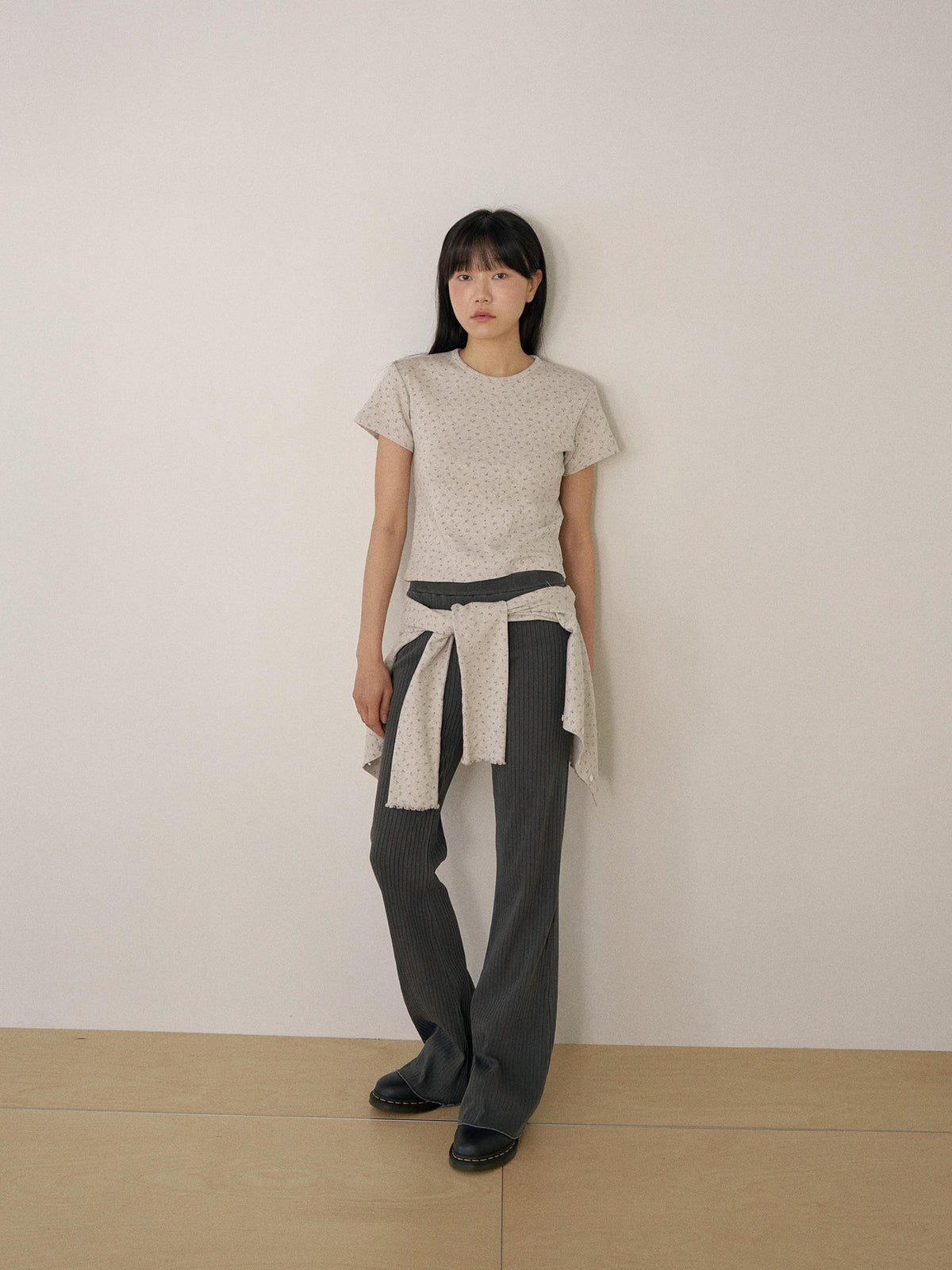 Pigment Flare Pants - Charcoal 3