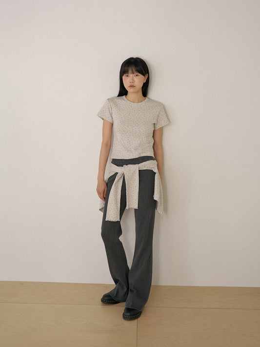 Pigment Flare Pants - Charcoal 3