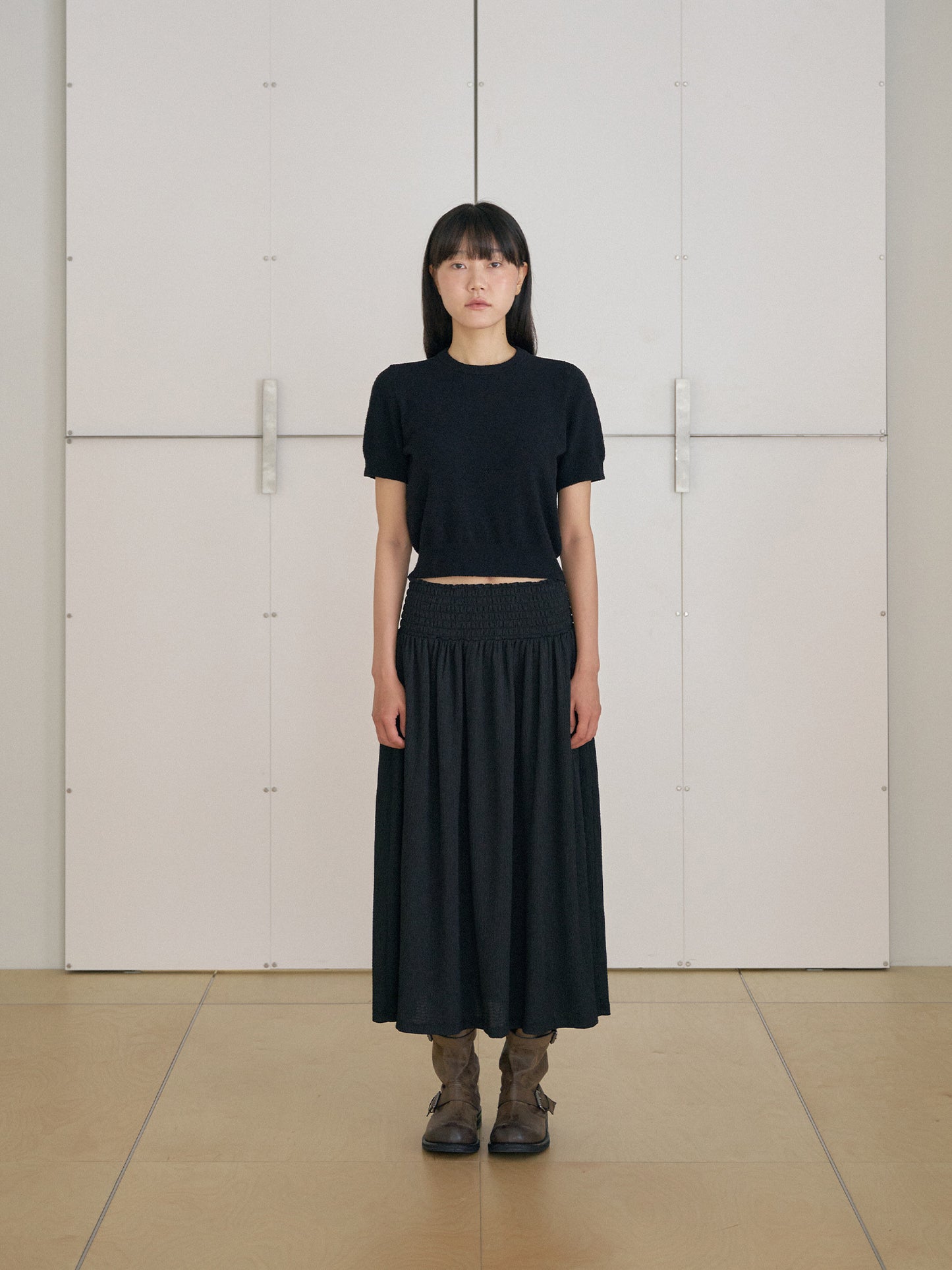 Soft Banding Skirt - Black