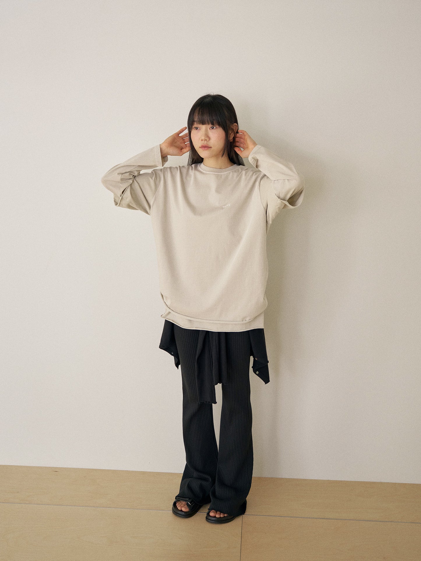 Pigment Layered Long Sleeve - Beige