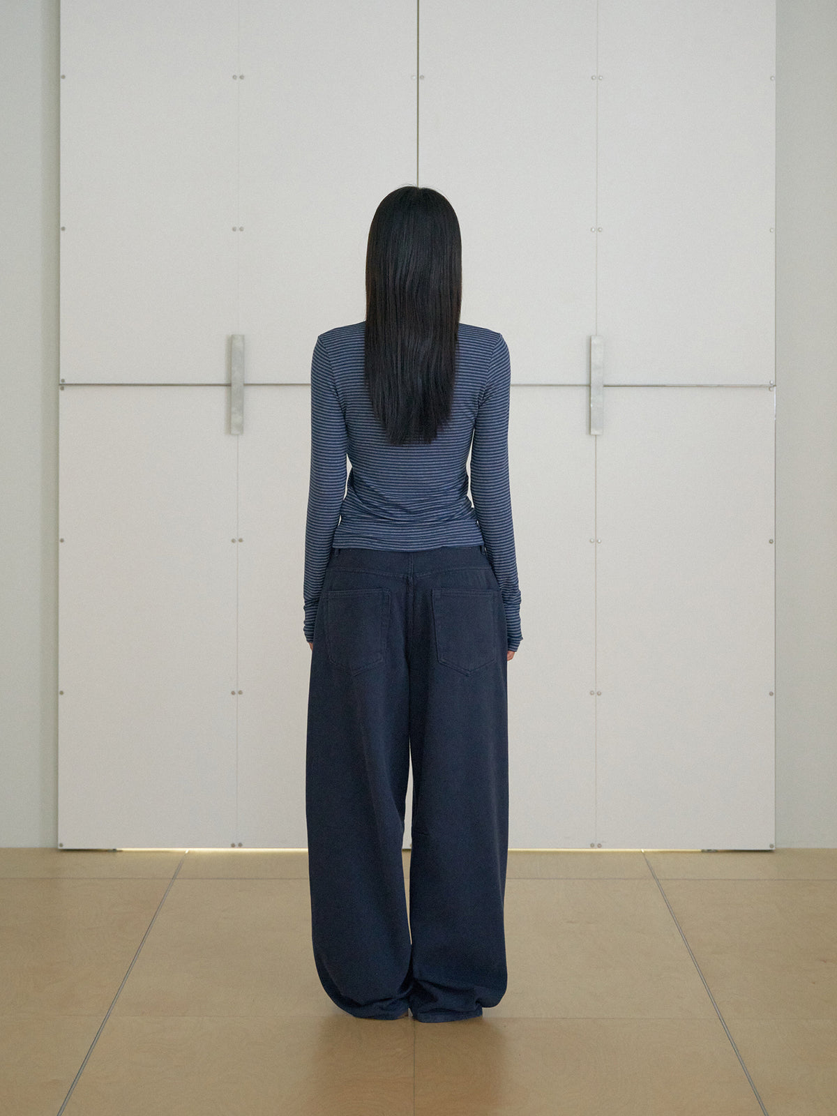 MARAN Rib Stripe Long Sleeve - Navy 商品画像15/21