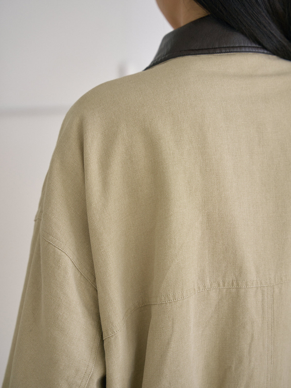 MARAN Washed Oxford Blouson - Beige 商品画像20/21
