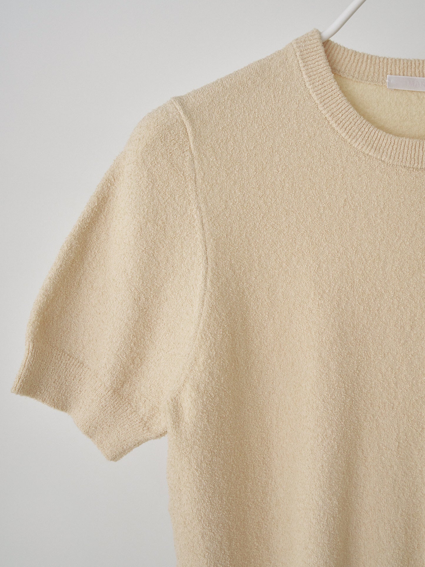 Boucle Round Half Sleeve - Beige
