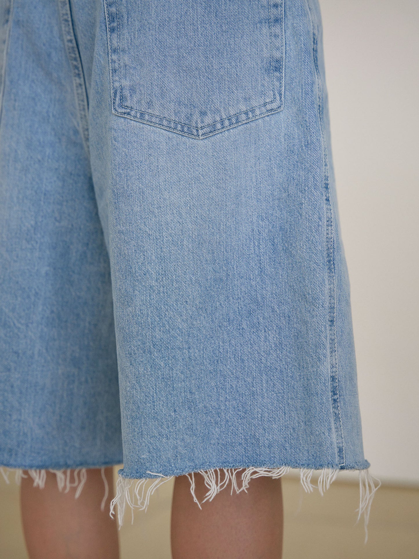 Cone Mills Cutoff Denim Shorts - Indigo