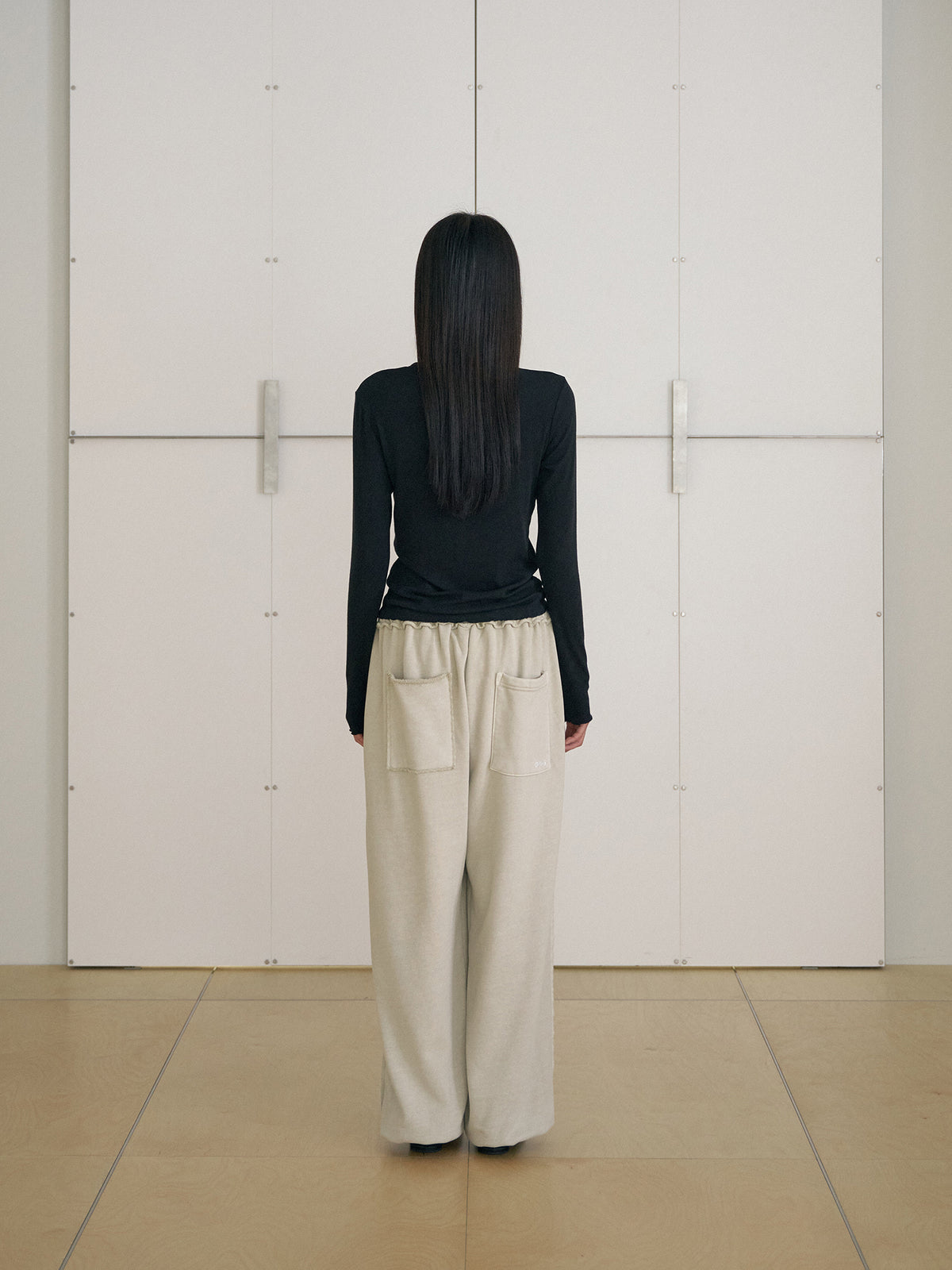 MARAN Wave V-neck Rib Cardigan - Black 商品画像16/21