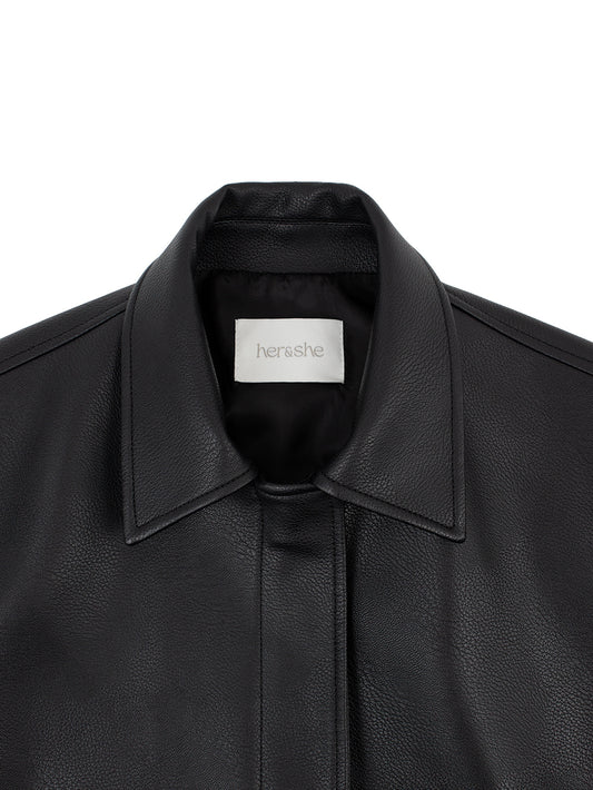 Contemporary Leather Jacket