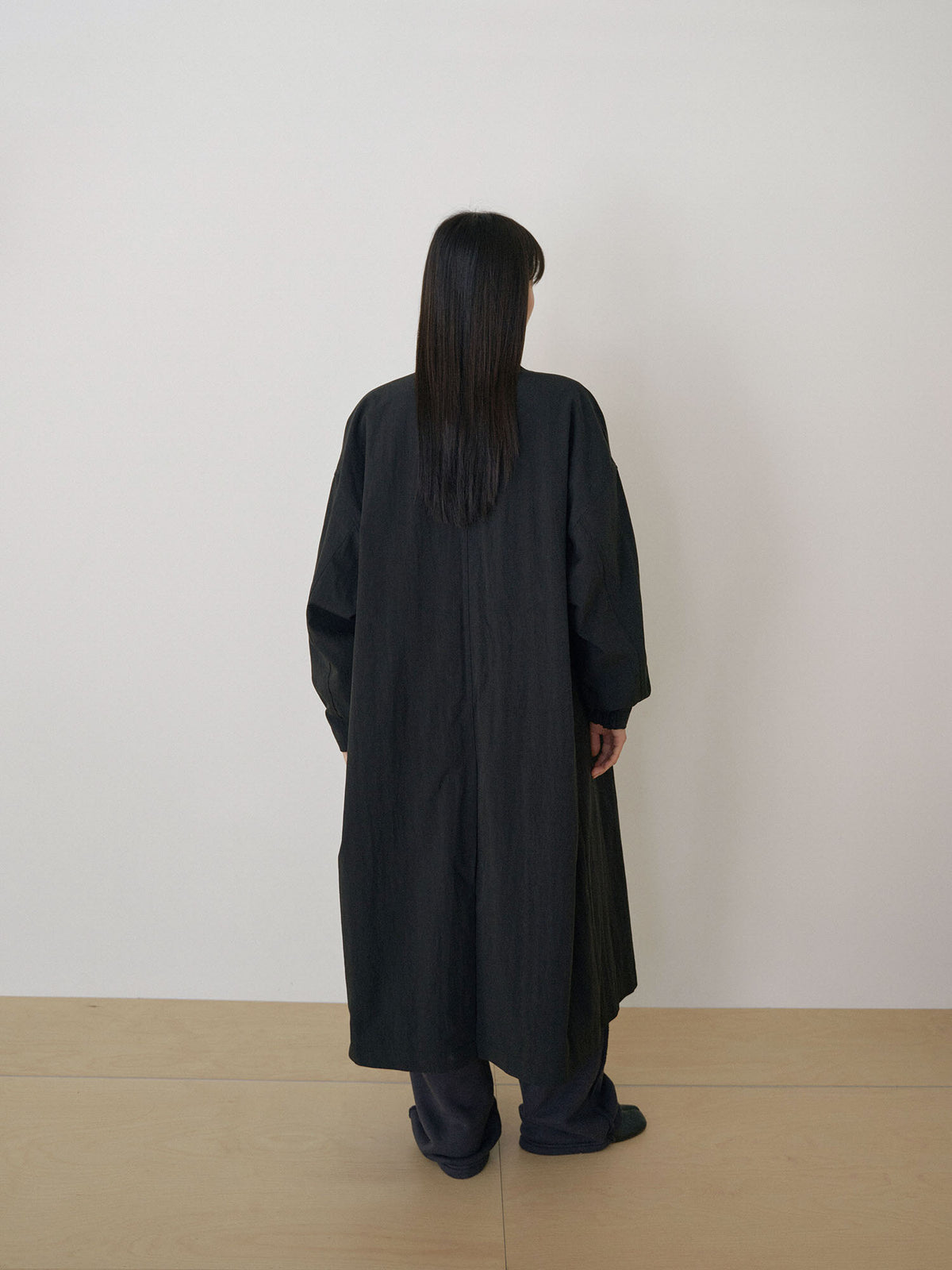 MARAN High Neck Trench Coat - Black 商品画像17/21