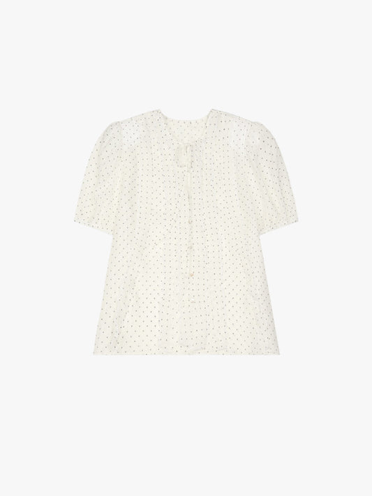 【A MA:DE 2026SS】Dot blouse ( 2color )