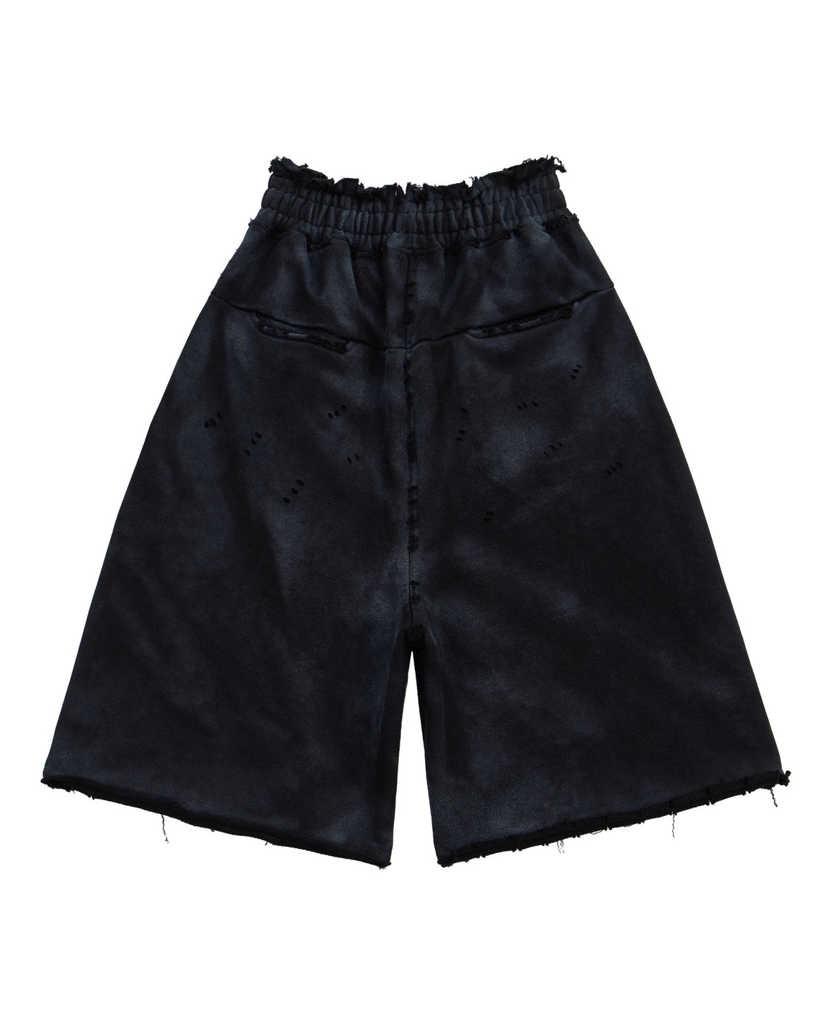 Washed destroyed bermuda P dusty black