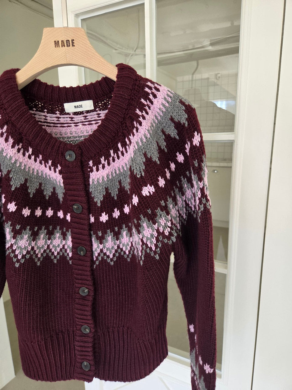 【A MA:DE】Nordic cardigan ( 2color )