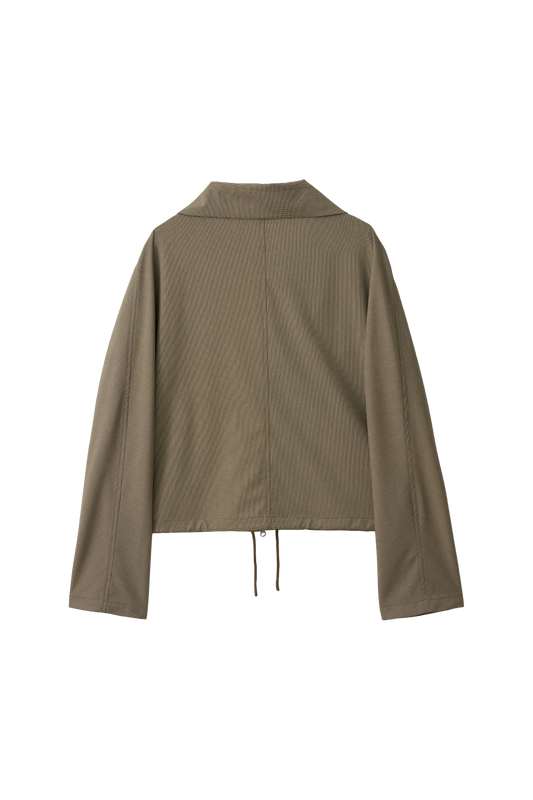 Orb Sleeve Wind Jacket - Brown, Gray