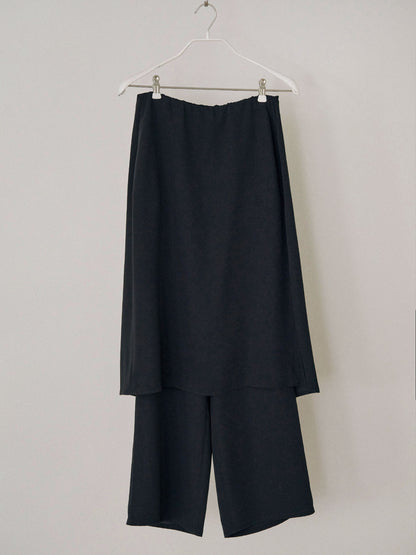Skirt Overlay Pants - Black 6
