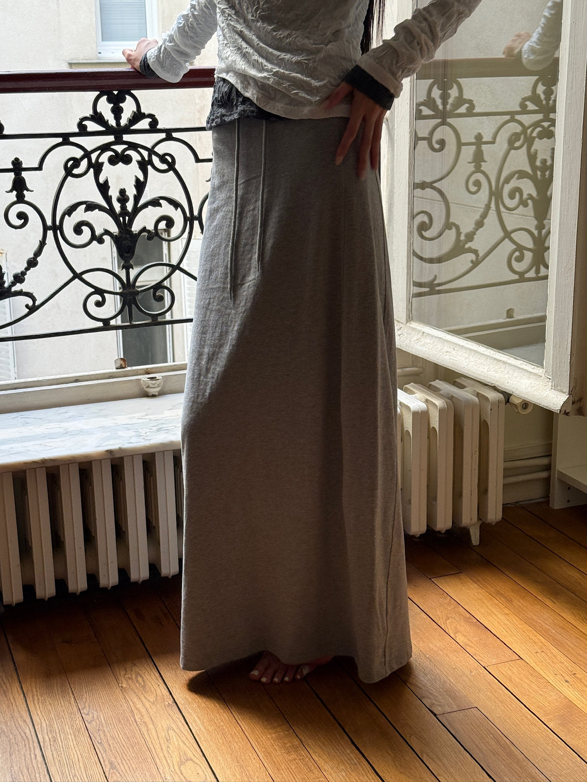 Cotton Maxi-Skirt