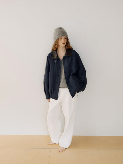 Cotton Twill Fatigue Pants - Ivory 4