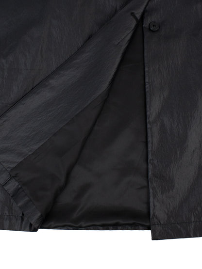 Back Cape Trench Coat