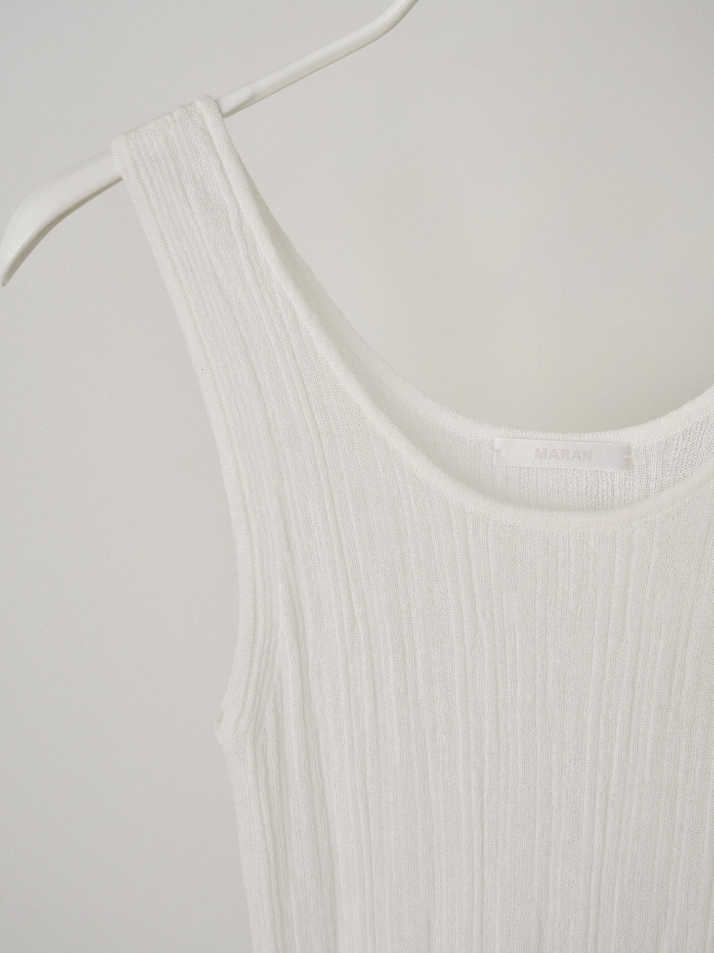 Multi Rib Sleeveless - Ivory