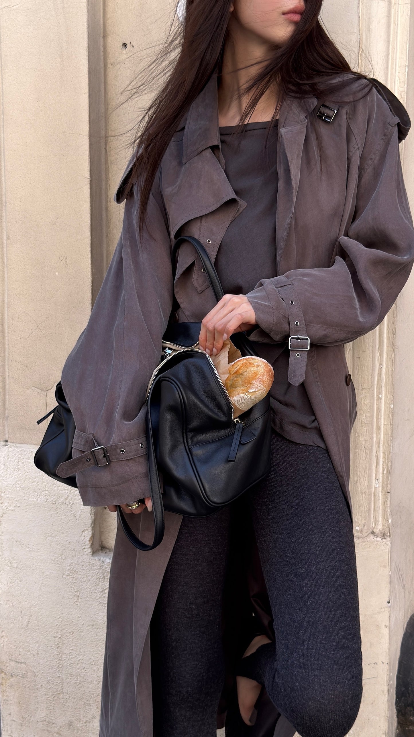Eyelet Trench Coat