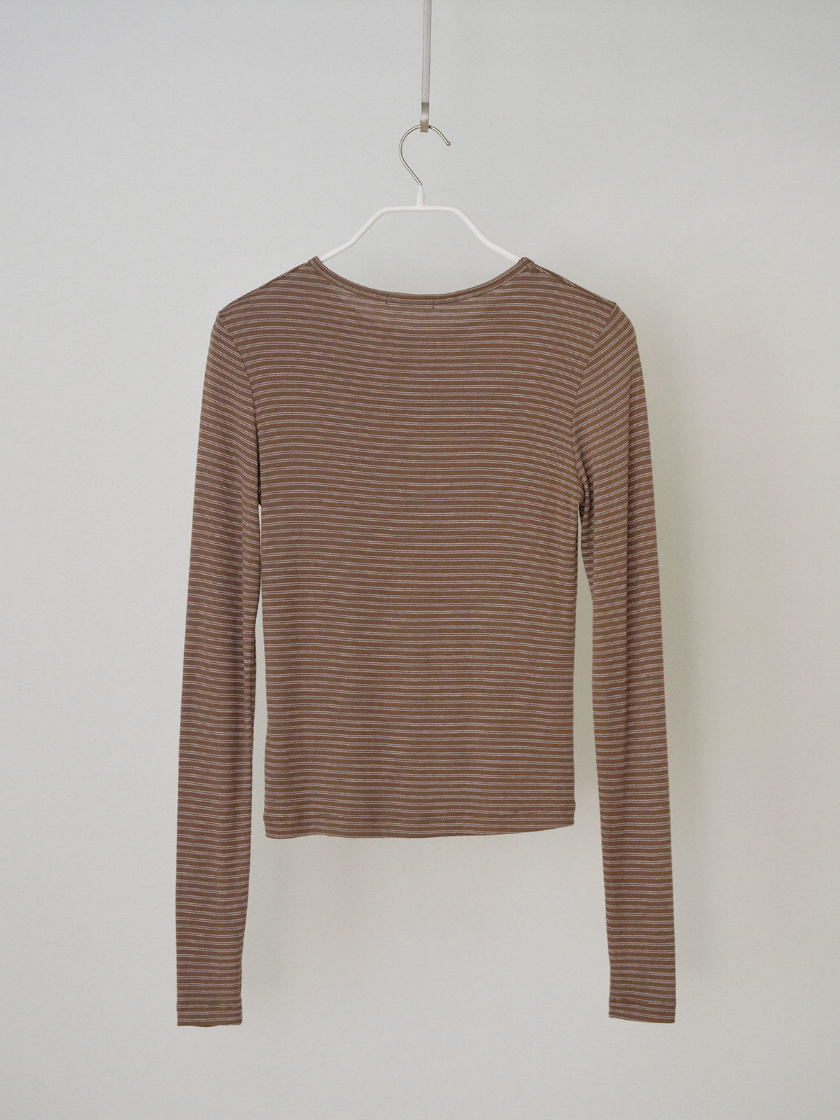 MARAN Rib Stripe Long Sleeve - Brown 商品画像21/21