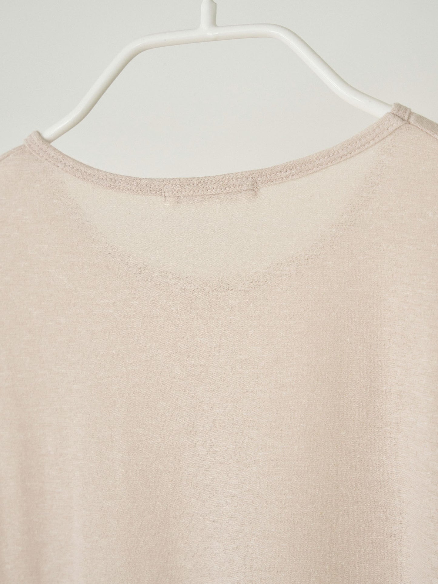 Linen Loose Short Sleeve - Beige