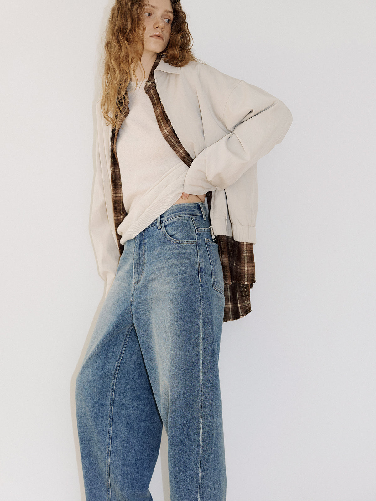 Tapered Denim Pants - Indigo 3