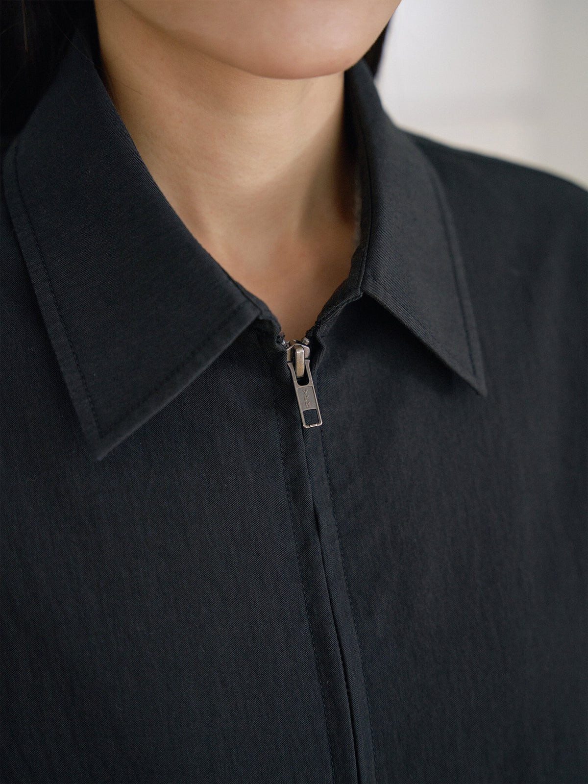 MARAN Washed Gabardine Blouson - Black 商品画像18/21