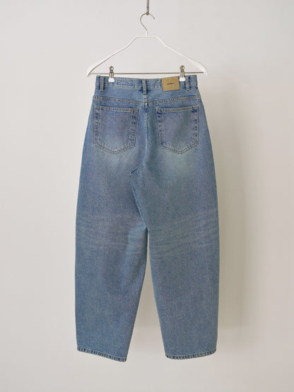 Tapered Denim Pants - Indigo 9