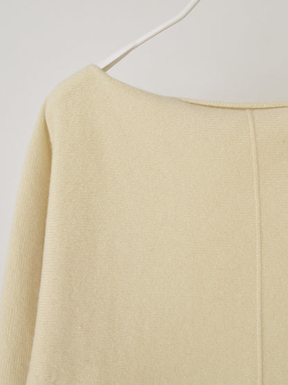 MARAN Flow Boat Neck Pullover - Pale Yellow 商品画像20/21