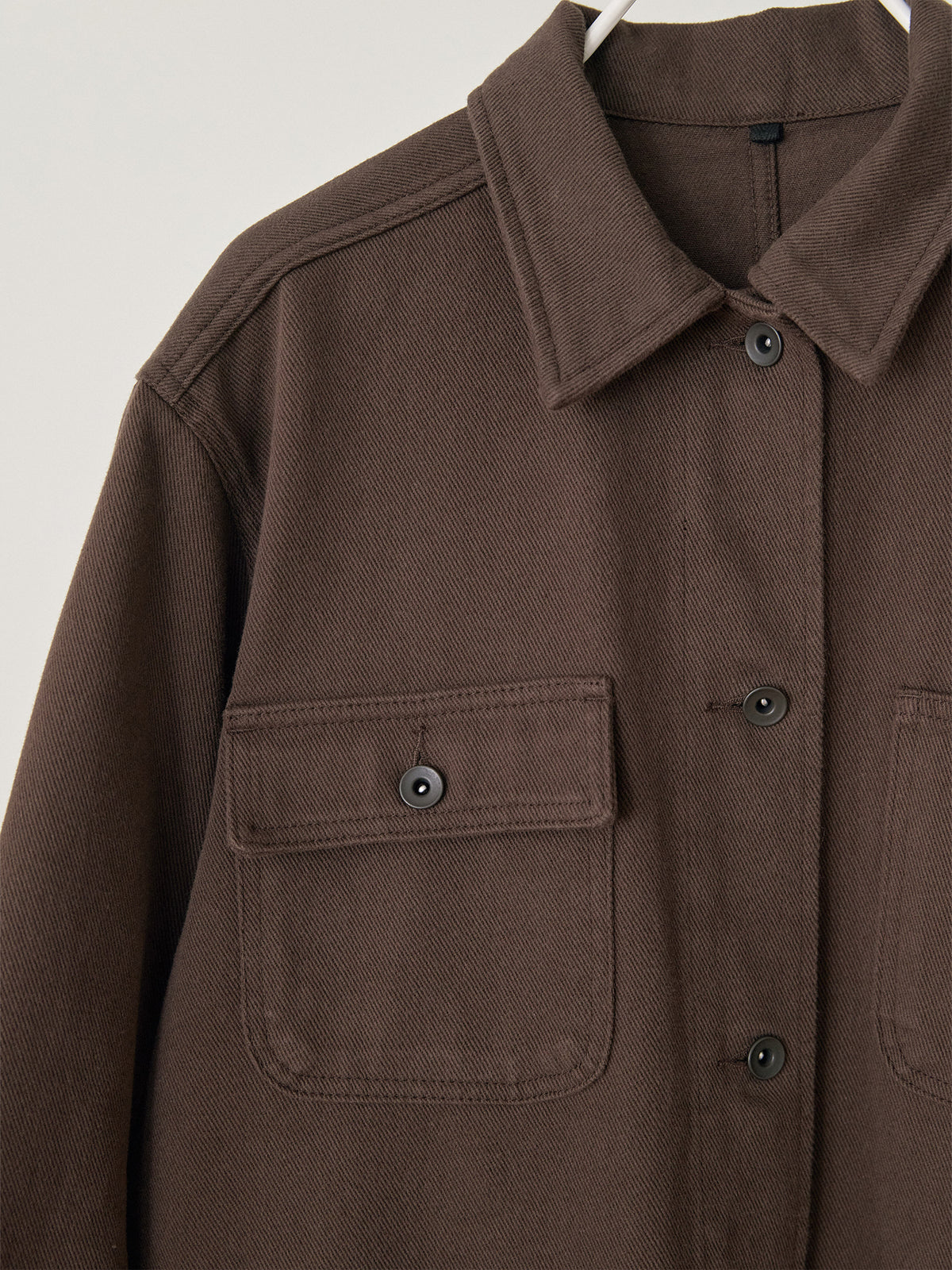 MARAN Cotton Twill Coverall Jacket - Brown 商品画像17/19