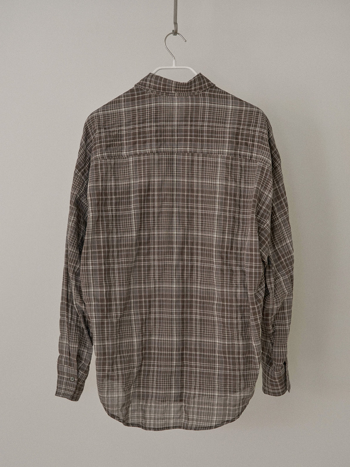 Check Wire Shirt - Brown 11