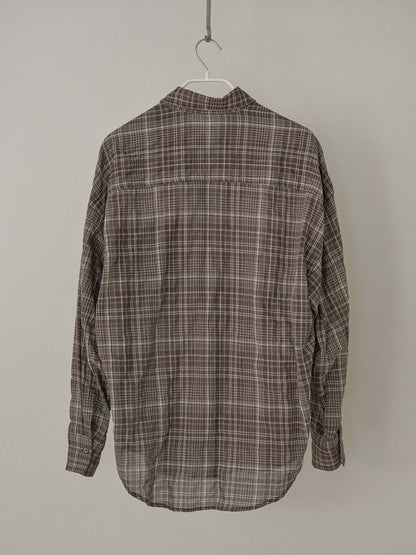 Check Wire Shirt - Brown 11