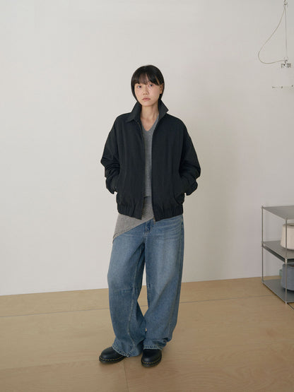 MARAN Washed Gabardine Blouson - Black 商品画像14/21