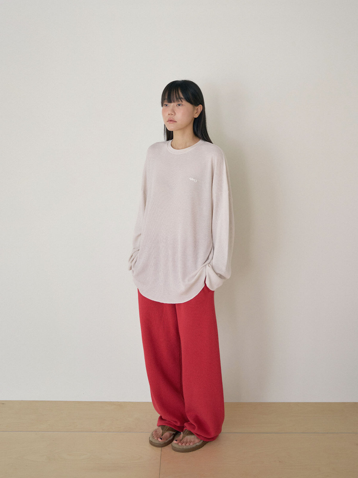 MARAN Current Waffle Sweatpants - Red 商品画像14/21