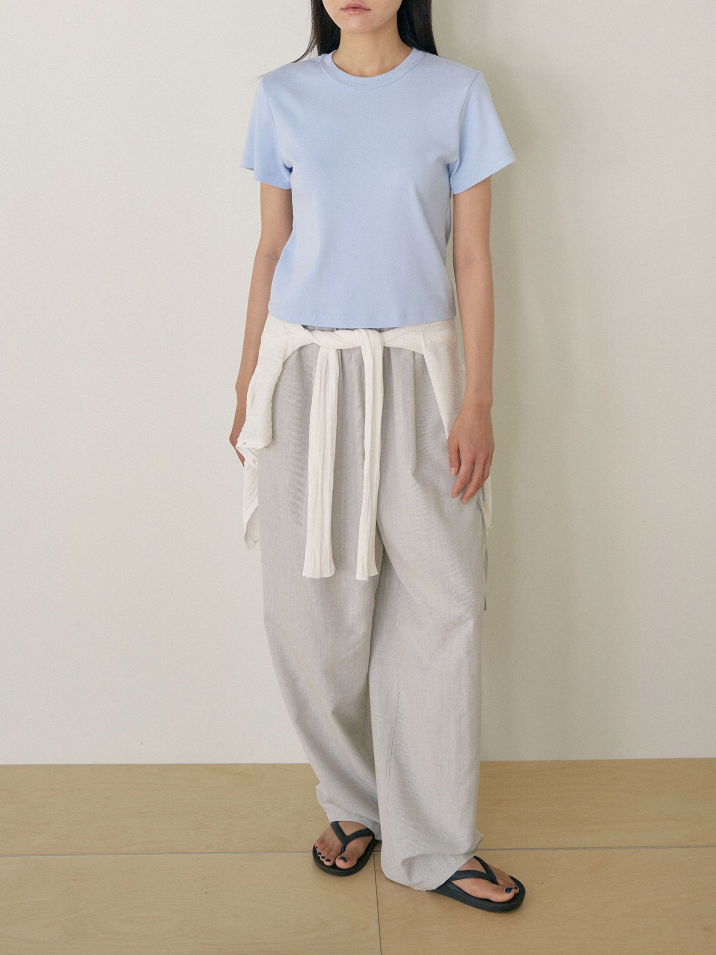 Soft Rib Short Sleeve - Blue