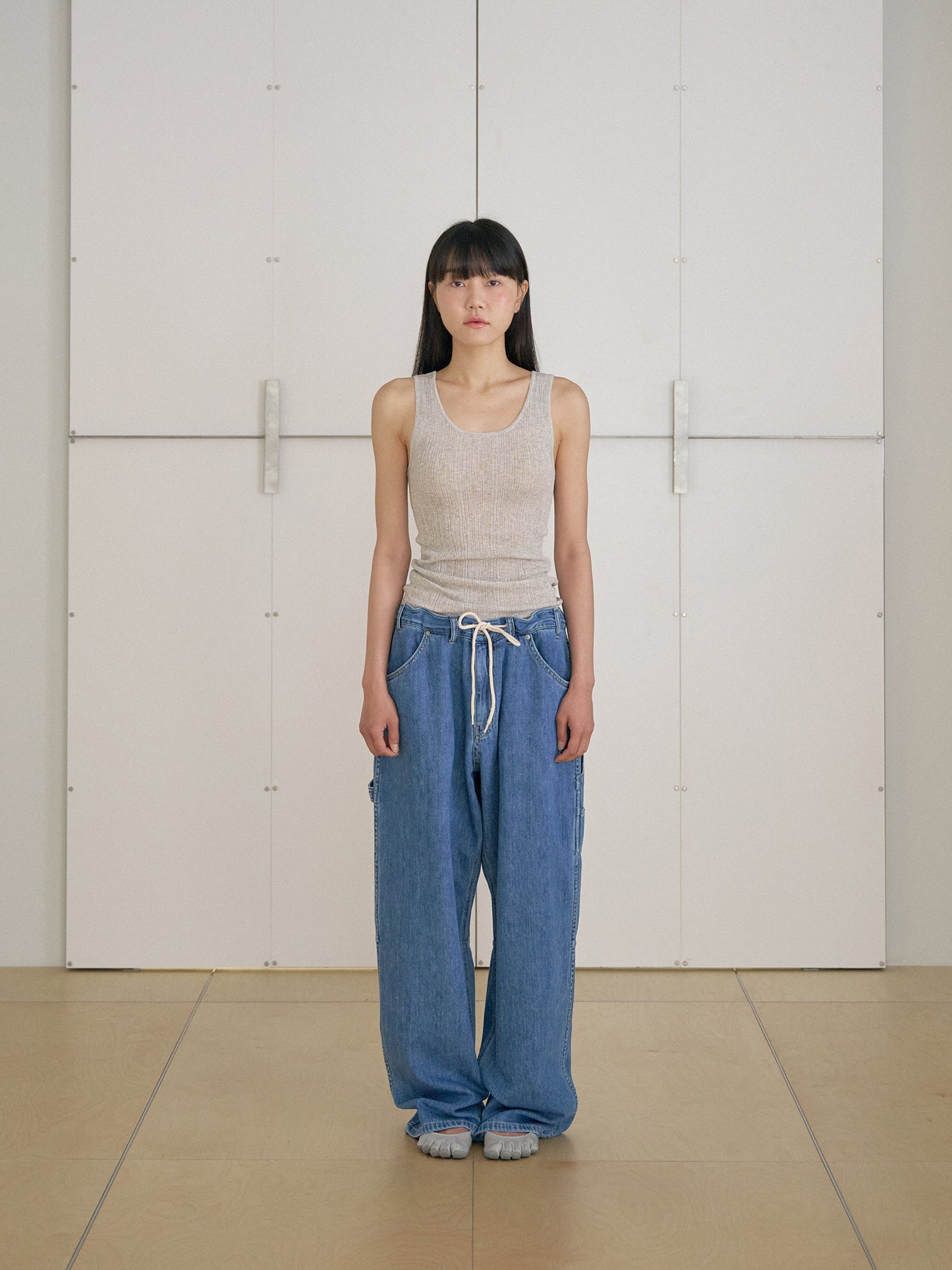 Multi Rib Sleeveless - Gray