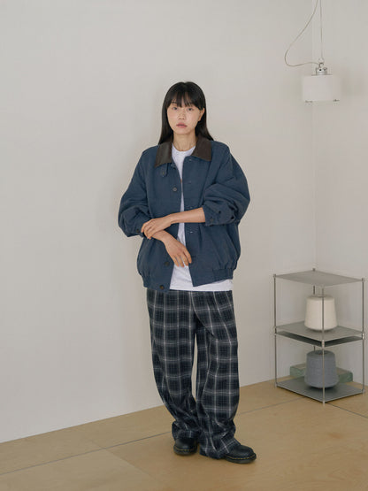 MARAN Washed Oxford Blouson - Navy 商品画像15/21