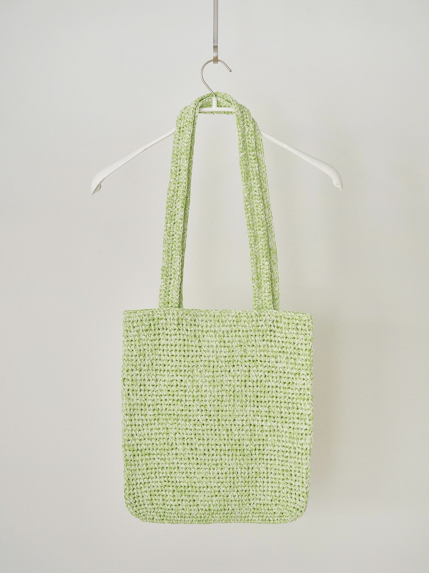 Handmade Paper Knit Bag - Green