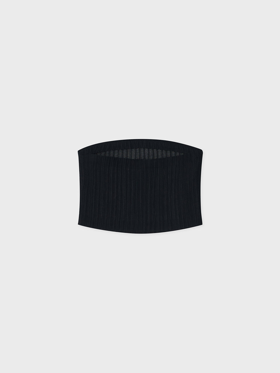 [ARIK.] [24SS] MATAR pleats tube top Black