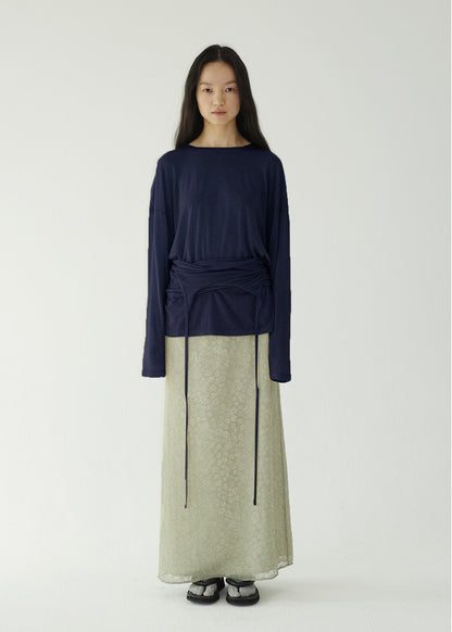 TENCEL TOP SET -NAVY