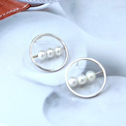 [SUMMER TAG SOL] FRESHWATER PEARL TRAY EARRING