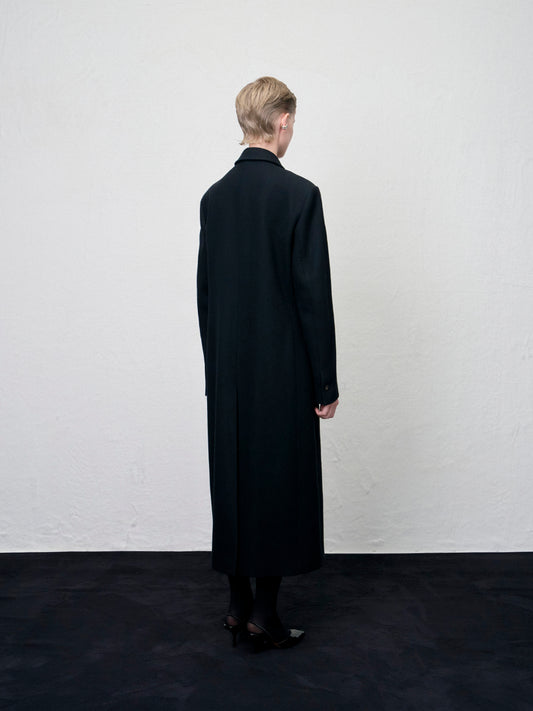 [ARIK. Arik AW] [REORDER] Libra tailored single breasted wool coat Black