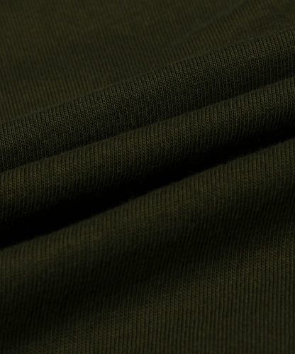 【C Wear シーウエア】 Oversized Crop T-Shirt Khaki