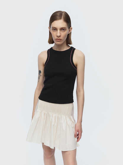 [ARIK. Arik] [24SS] DIPHDA pin tuck skirt Ivory