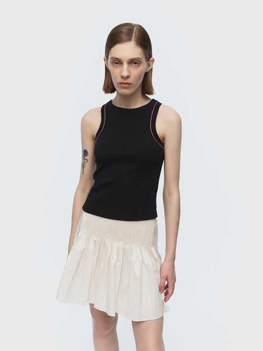 [ARIK. Arik] [24SS] DIPHDA pin tuck skirt Ivory