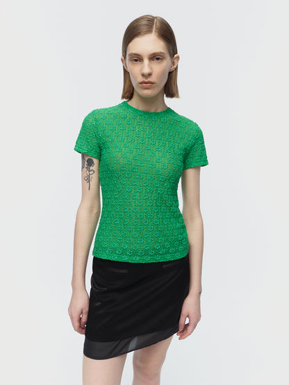 ARIK. [24SS] SAMAKAH Layered mini skirt Black