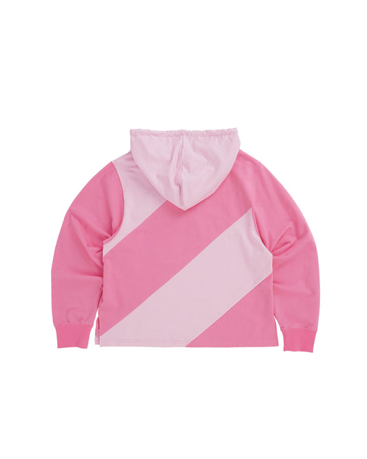 DIAGONAL HOODIE Pink