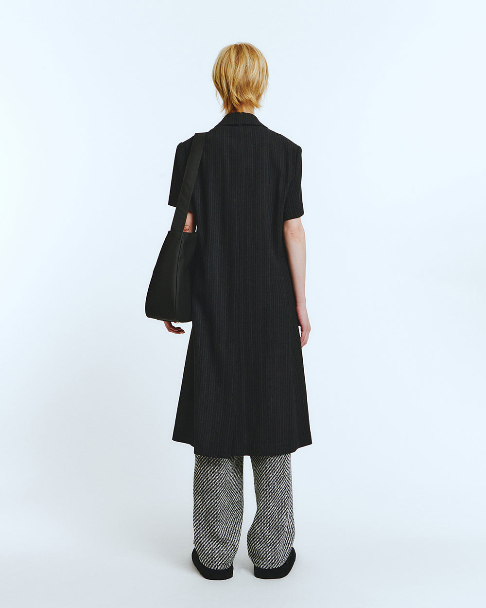 HALF SLEEVE COAT Black
