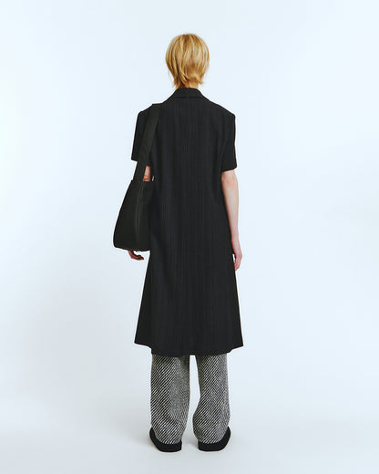HALF SLEEVE COAT Black