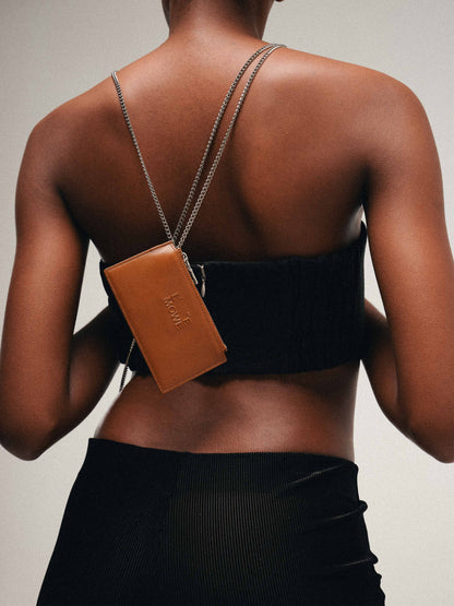 [MAGJAY] Square Mini Wallet – Brown