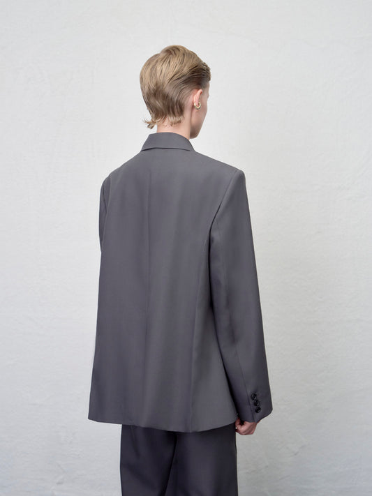 【ARIK. アリク AW】Kaus Pressed single jacket Grey